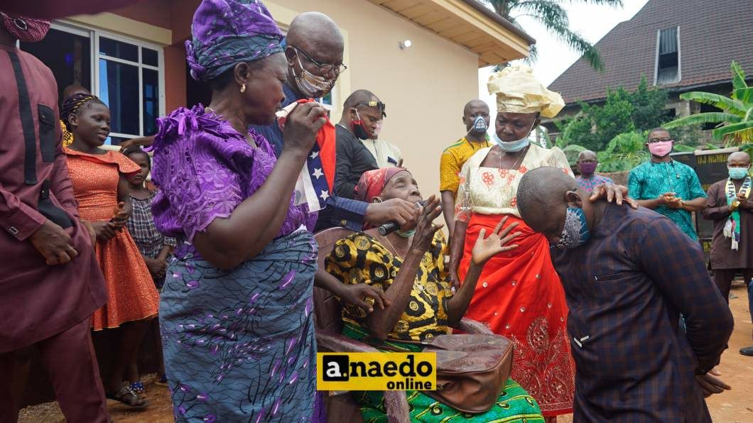 Hon. Nonso Smart Okafor Receiving Blessings From The Widows