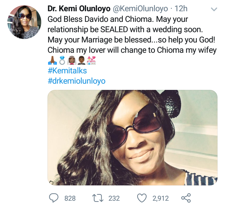 “May Your Relationship Be Sealed With A Wedding Soon” – Kemi Olunloyo Prays For Chivido