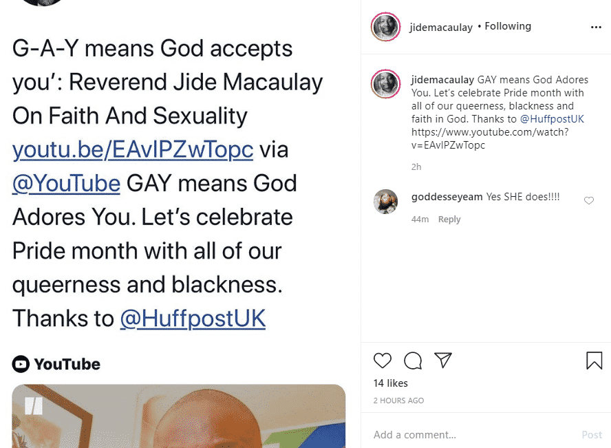 “GAY Means God Adores You” – Gay Nigerian Reverend, Jide Macaulay