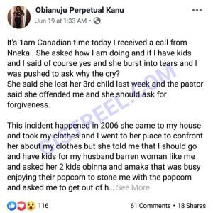 friend    "My Friend Lost 3 Children After Mocking My Childlessness" - Lady Narrates