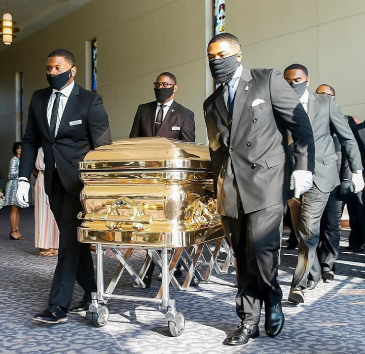 Tears Flow As George Floyd Was Laid To Rest (Photos)