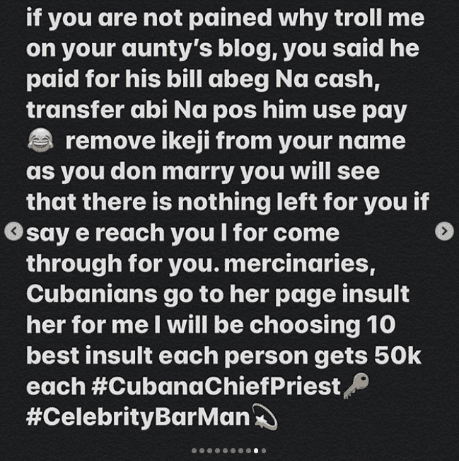 I Will Give You N50k To Insult Sandra Ikeji - Cubana Chief Priest To His Fans